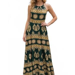 NEW KLD. SIGNATURE signature maxi dress in green